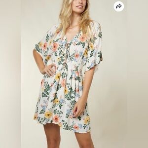 O’Neill - Amanda Dress - Mini Floral Flowy Dress - Size XL